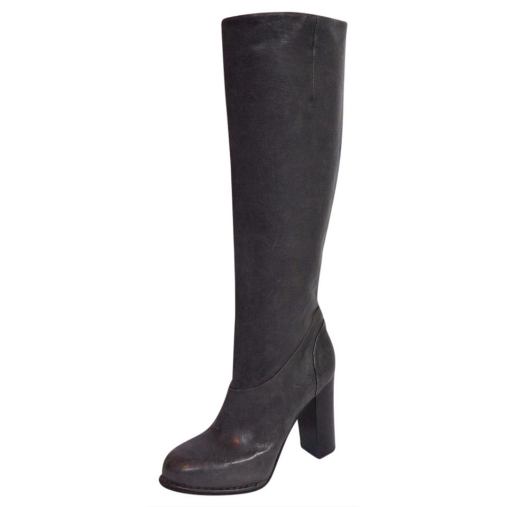 NEW Alberto Fermani Gray Distressed Leather Boot  Final Price